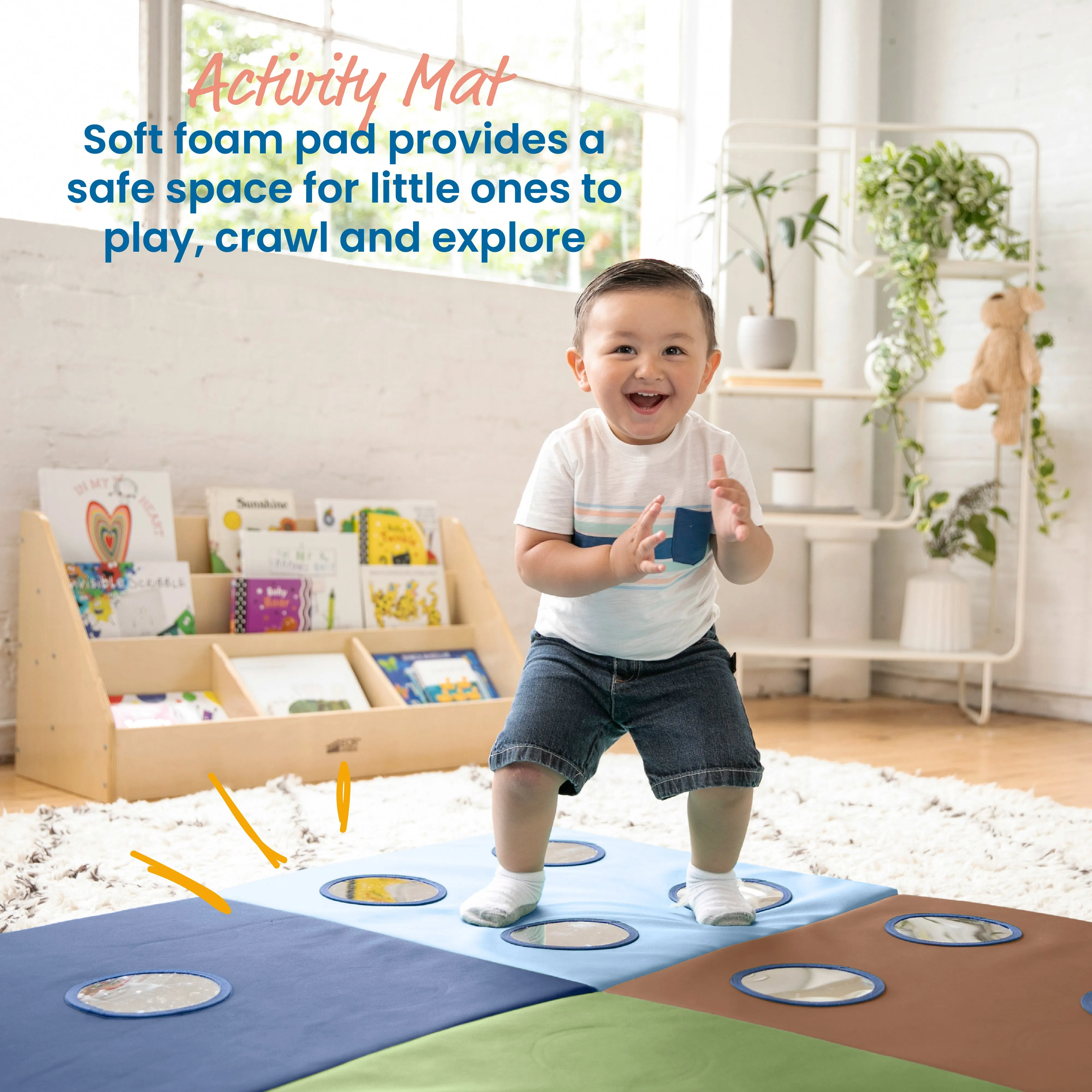 123 Look At Me Counting Activity Mat with Sensory Mirrors