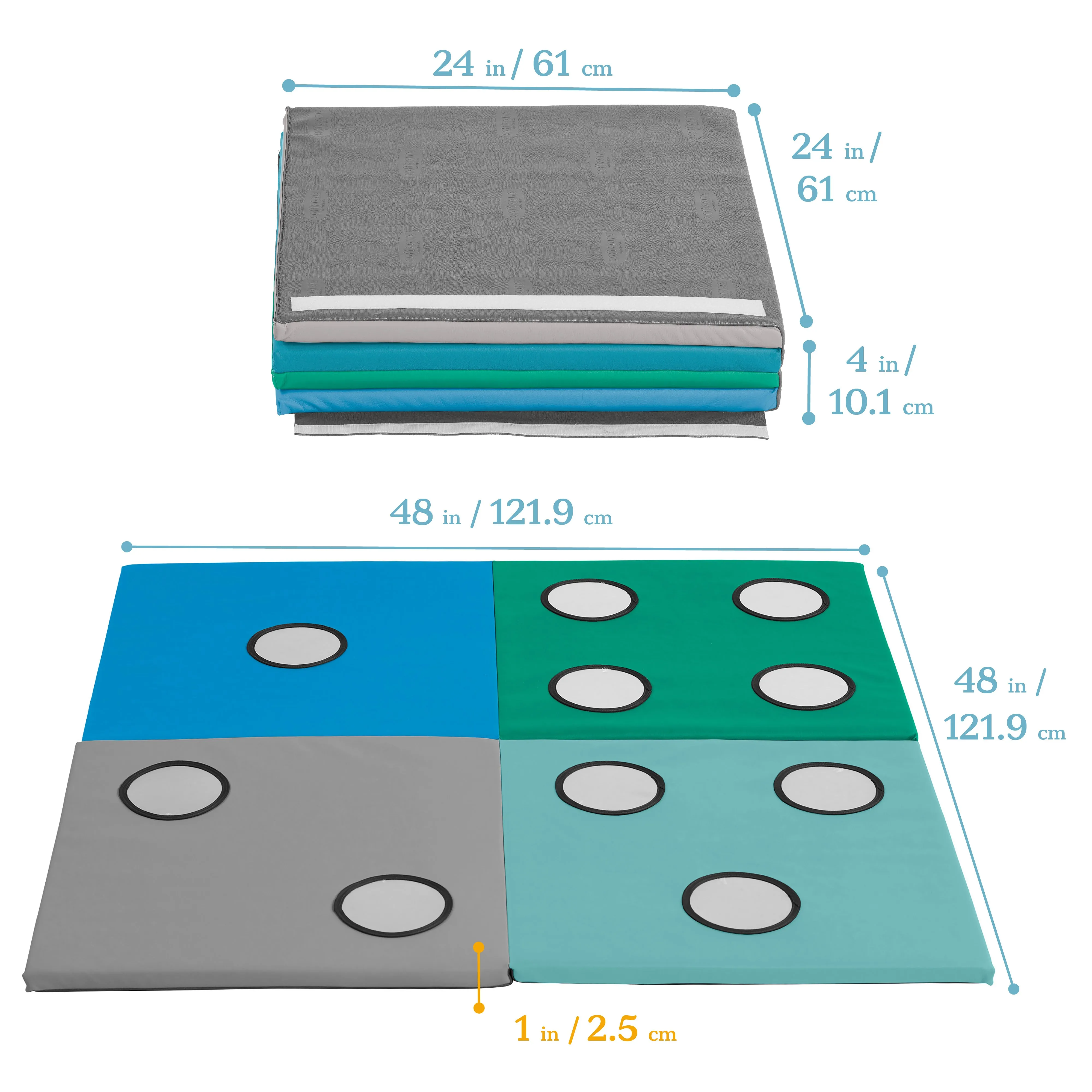 123 Look At Me Counting Activity Mat with Sensory Mirrors