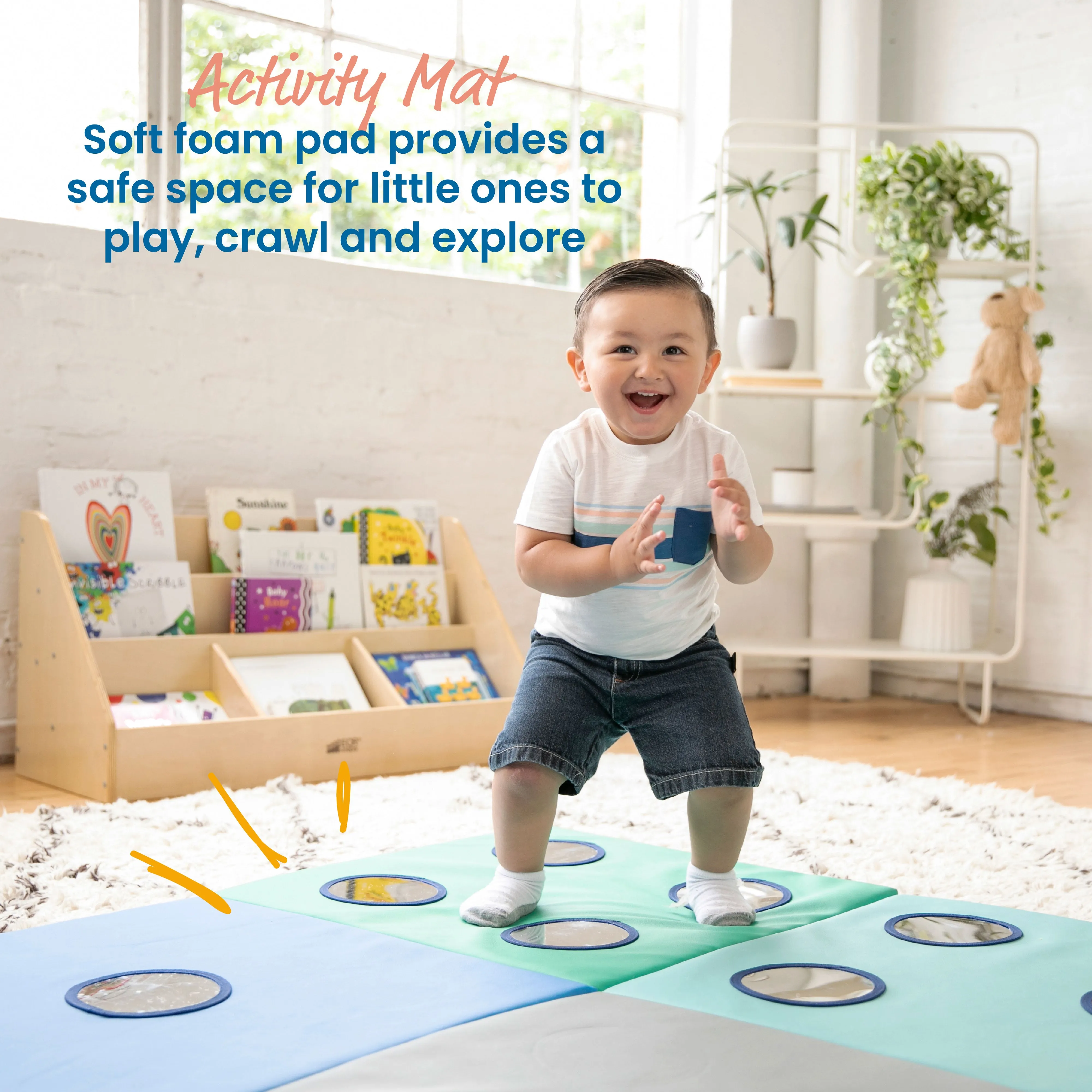 123 Look At Me Counting Activity Mat with Sensory Mirrors