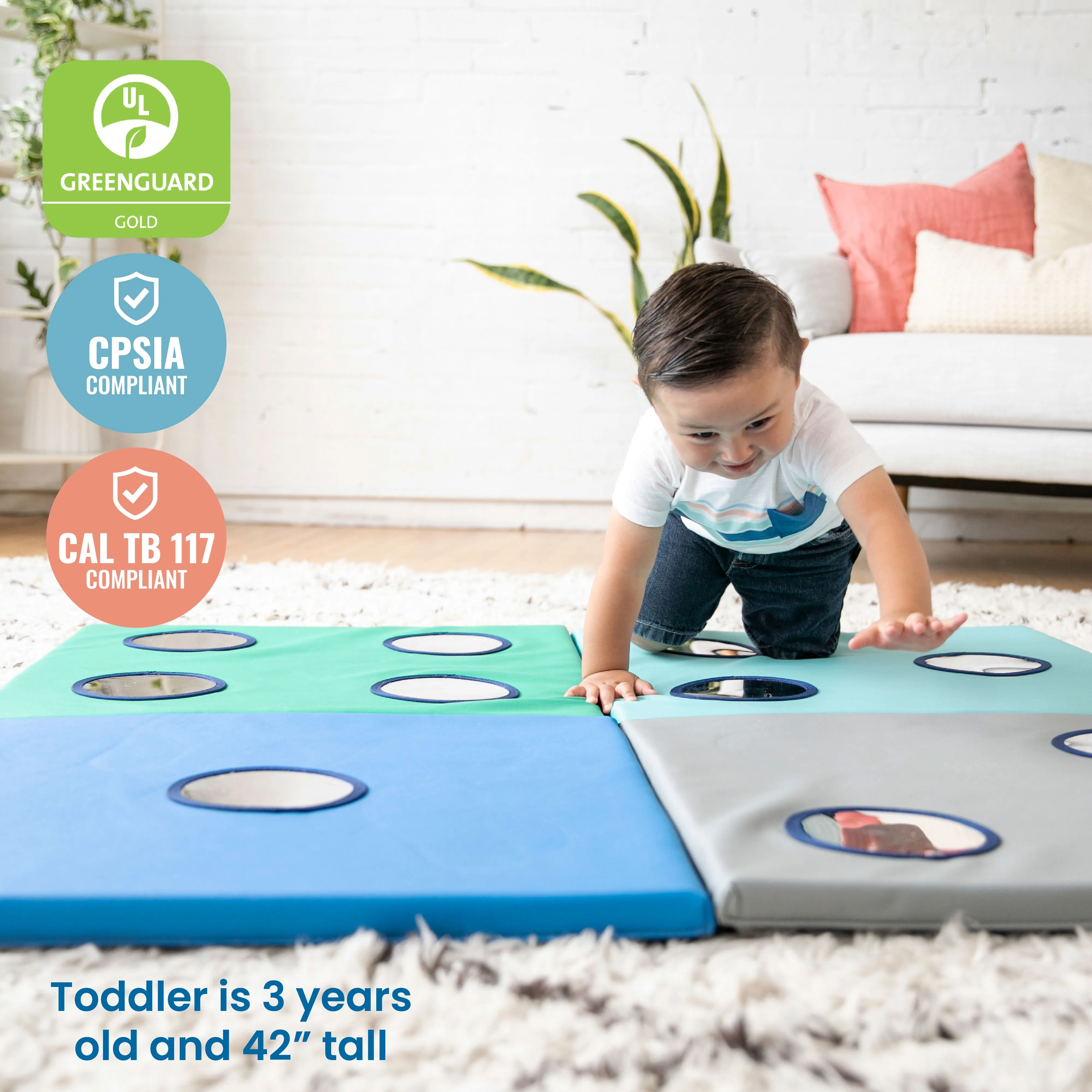 123 Look At Me Counting Activity Mat with Sensory Mirrors