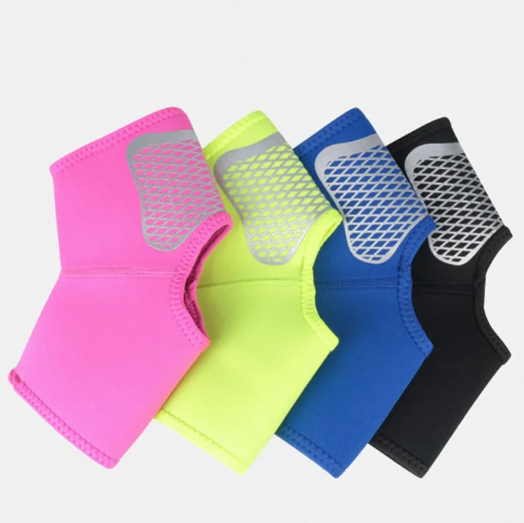 A Pair Sports Ankle Support Compression Ankle Socks Outdoor Basketball Football Mountaineering Protective Gear, Size: L(Rose Red)