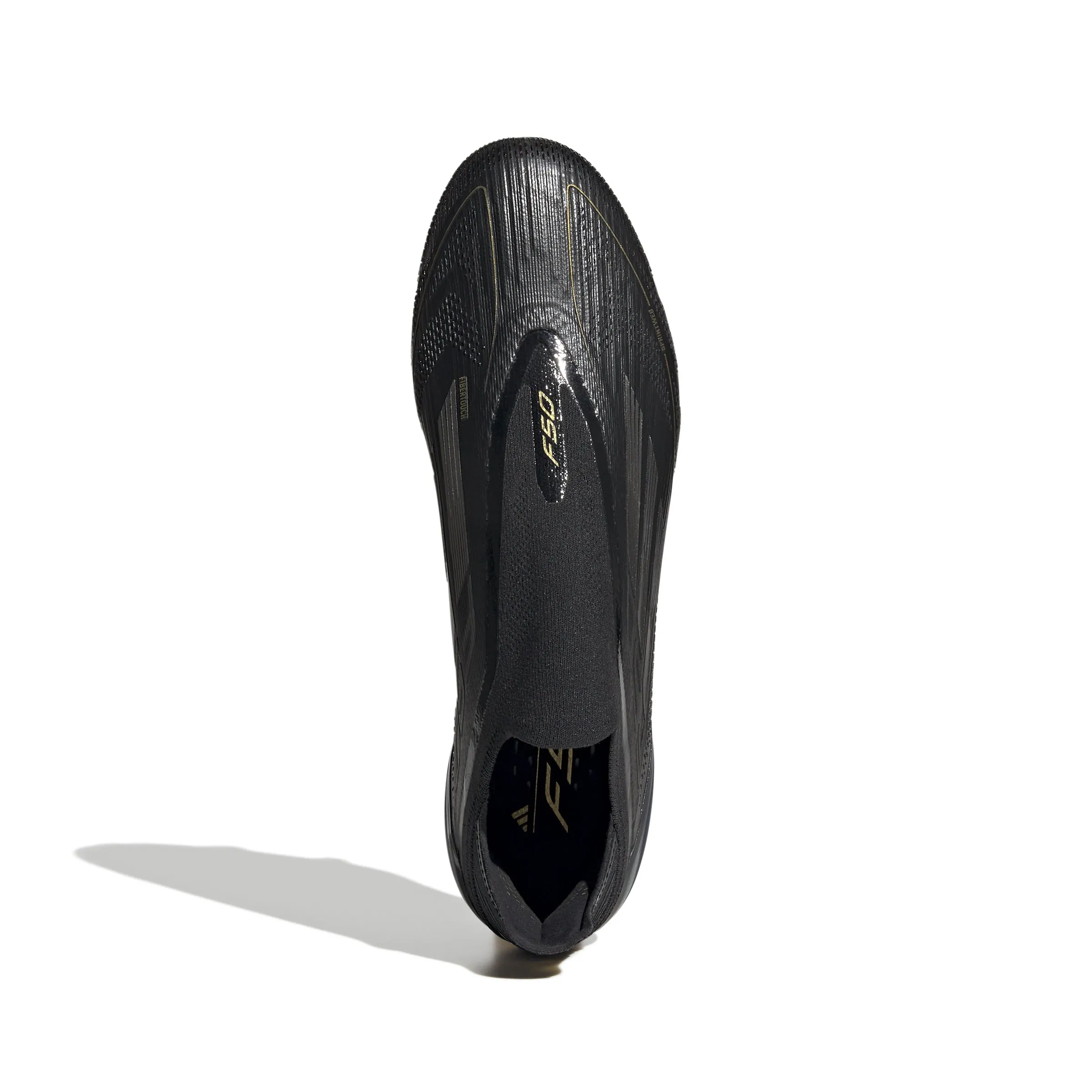 adidas F50 Elite Laceless FG- Core Black / Iron Metallic / Gold Metallic