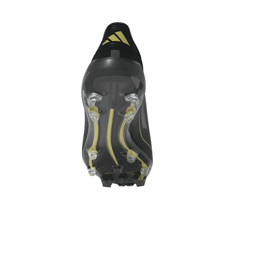 adidas F50 Elite Laceless FG- Core Black / Iron Metallic / Gold Metallic