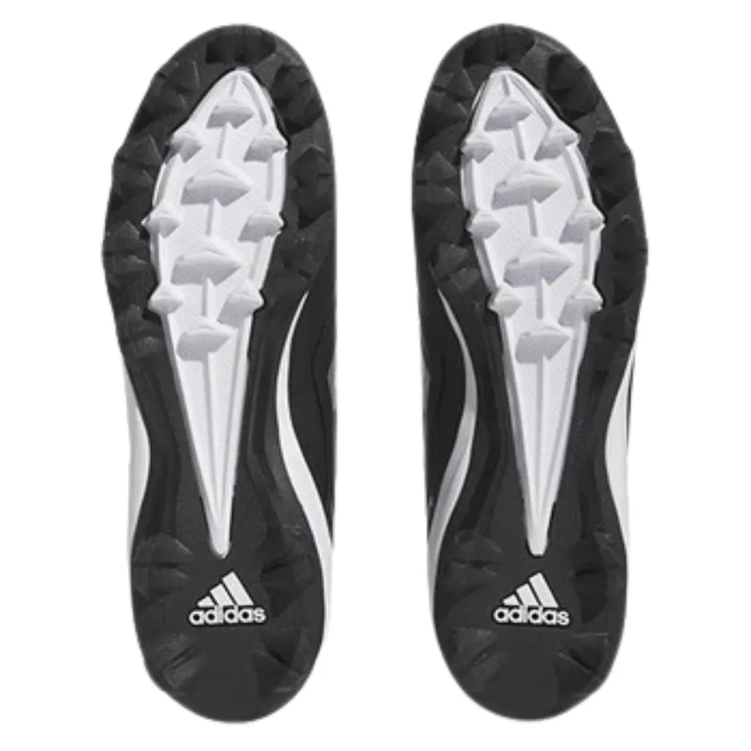 Adidas - Men's PureHustle 3 MD 'Black Silver Metallic' - Core Black / Silver Metallic / Silver Metallic