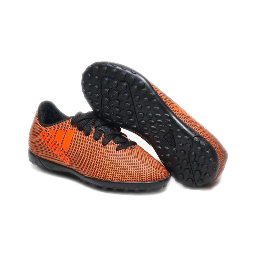 Adidas X 17.4 Tf Sport Shoes Leather Orange Colour For Kids