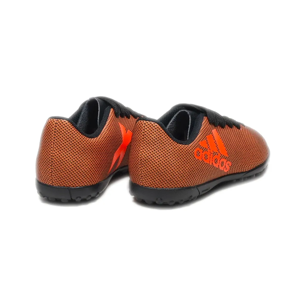 Adidas X 17.4 Tf Sport Shoes Leather Orange Colour For Kids