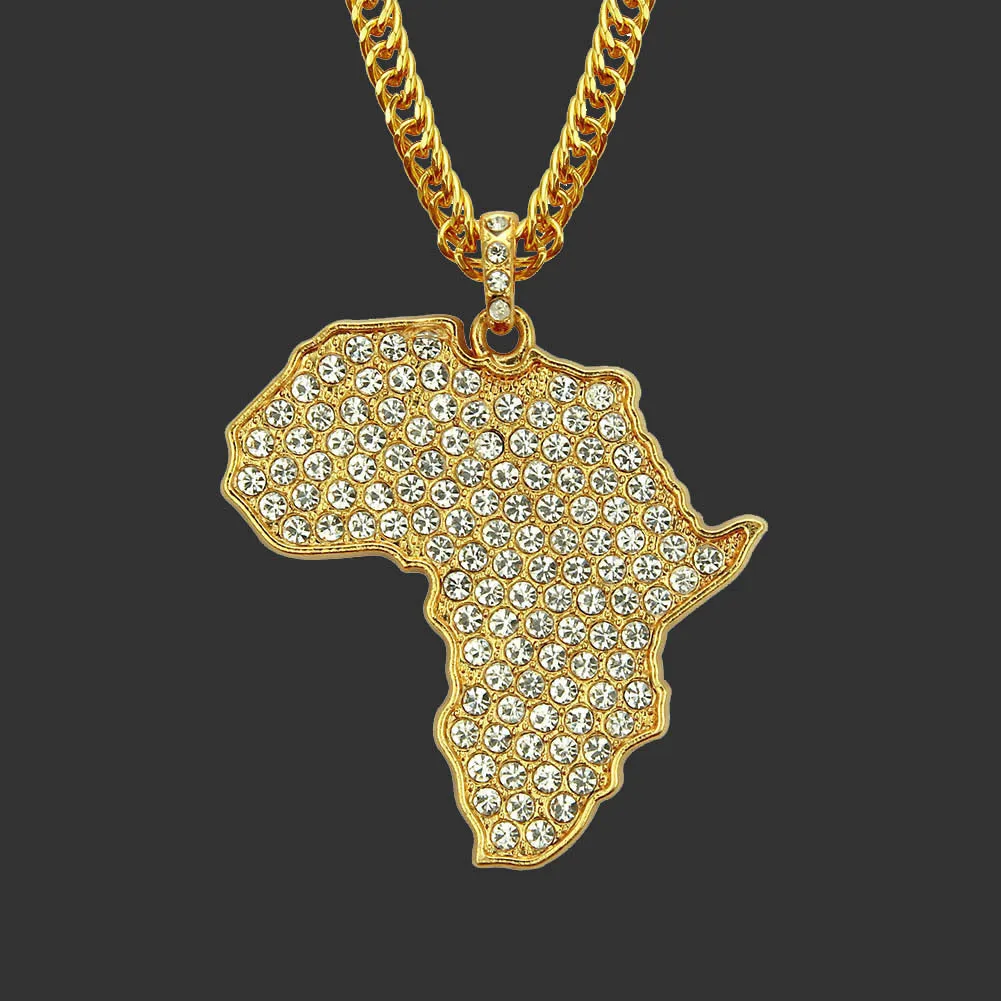 Africa Map Necklace Pendant