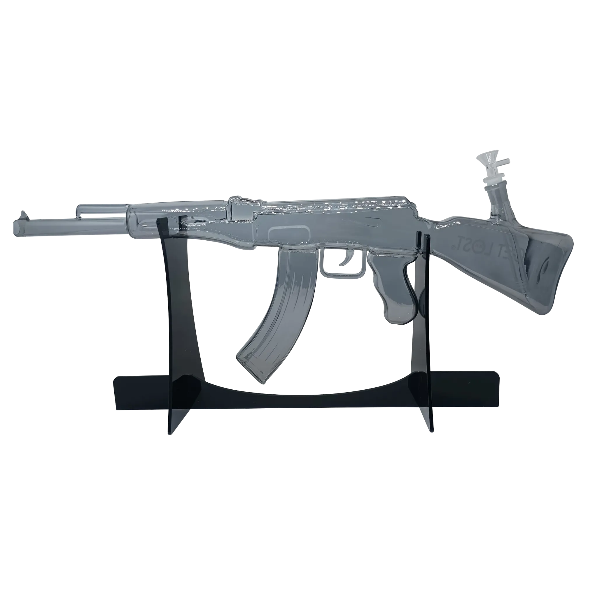 AK47 GLASS WATER PIPE (CLEAR)