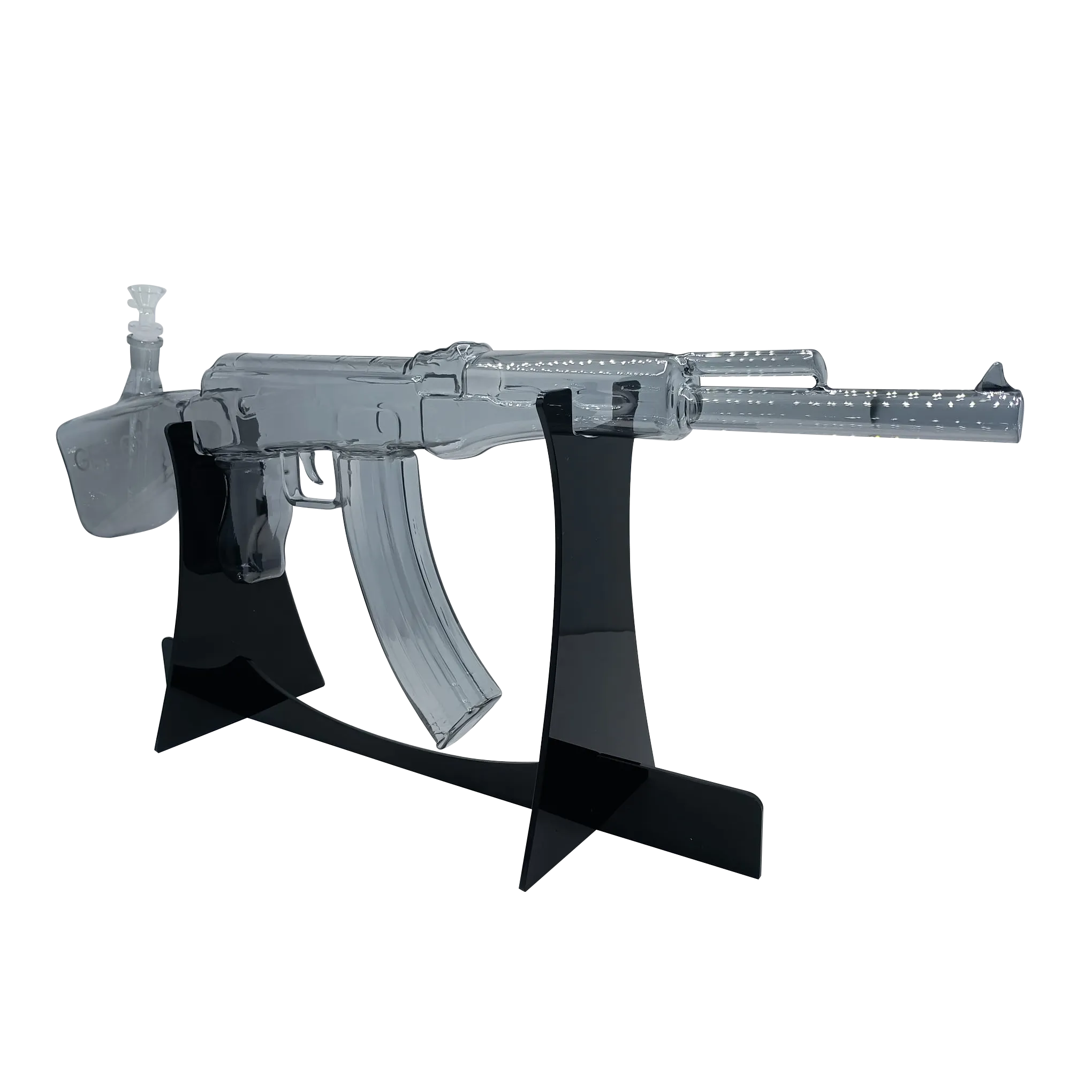 AK47 GLASS WATER PIPE (CLEAR)