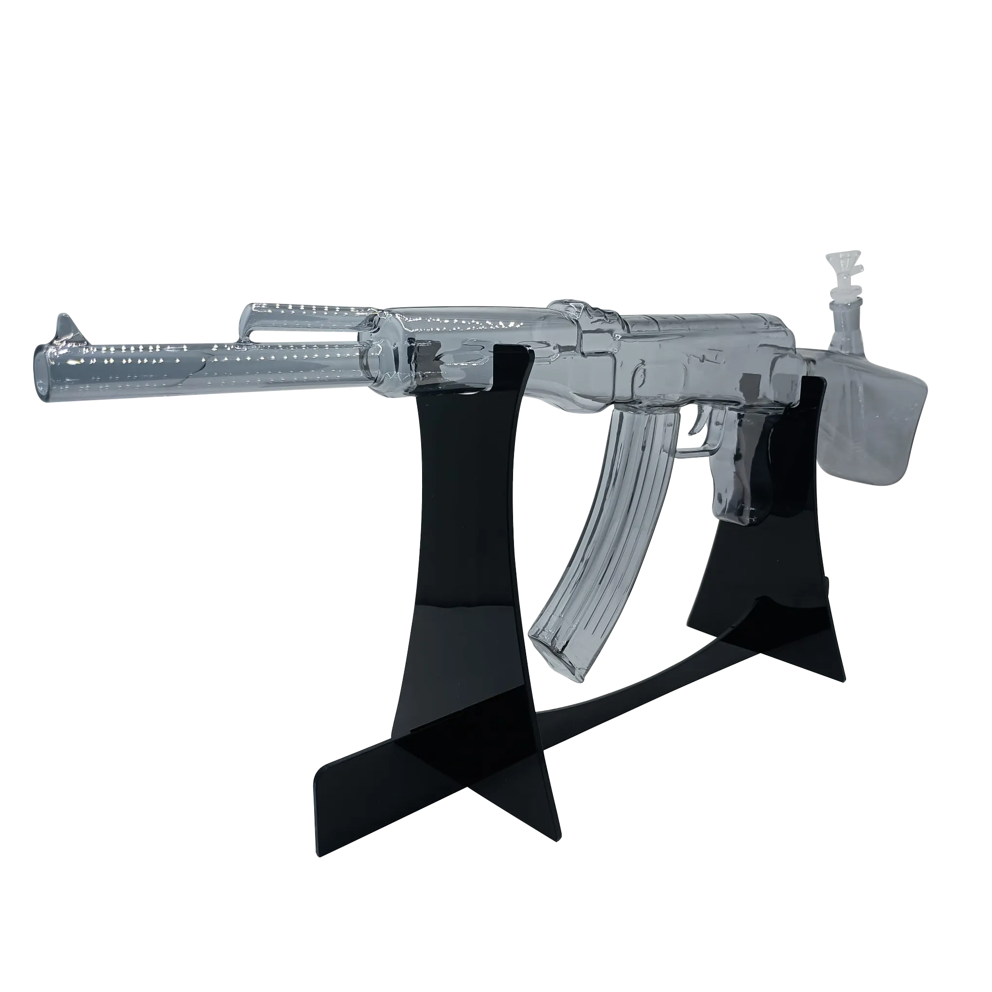 AK47 GLASS WATER PIPE (CLEAR)
