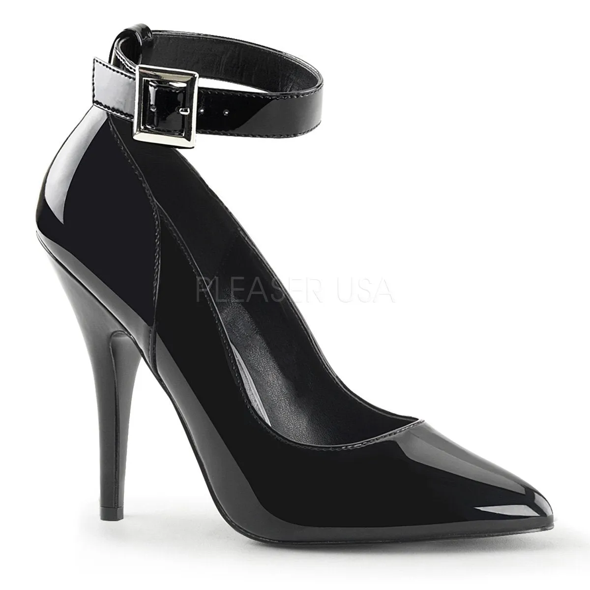 Ankle Strap Pump Shoe with 5-inch Stiletto Heel 5-colors SED431