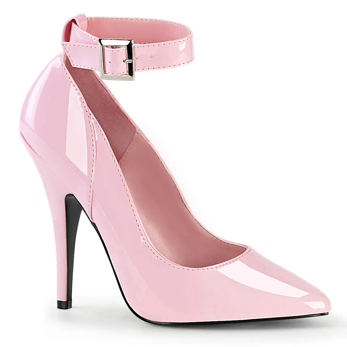 Ankle Strap Pump Shoe with 5-inch Stiletto Heel 5-colors SED431