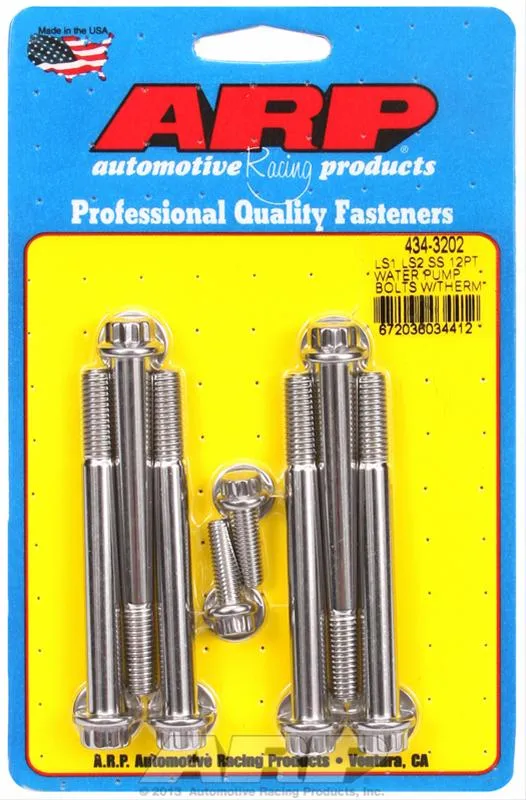 ARP Water Pump Bolt Kits 434-3202