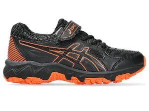 ASICS KID'S GEL TRIGGER 12 PS BLACK/ORANGE RUNNING SHOES