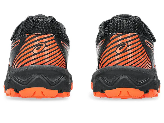 ASICS KID'S GEL TRIGGER 12 PS BLACK/ORANGE RUNNING SHOES