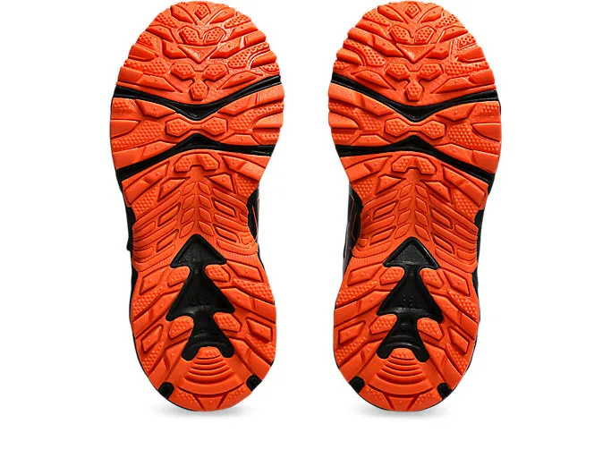 ASICS KID'S GEL TRIGGER 12 PS BLACK/ORANGE RUNNING SHOES