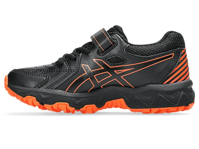 ASICS KID'S GEL TRIGGER 12 PS BLACK/ORANGE RUNNING SHOES