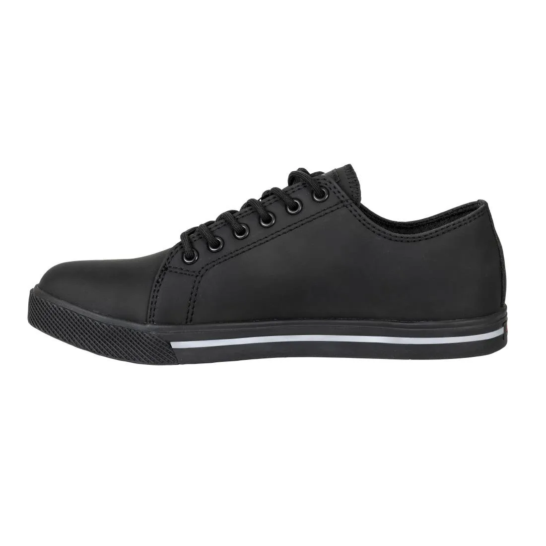 BA060-41 Slipbuster Recycled Microfibre Safety Trainers Matte Black 41