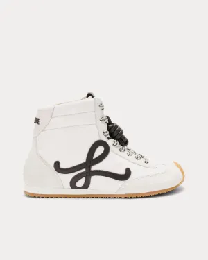Ballet Runner 2.0 Nylon & Calfskin White / Black High Top Sneakers