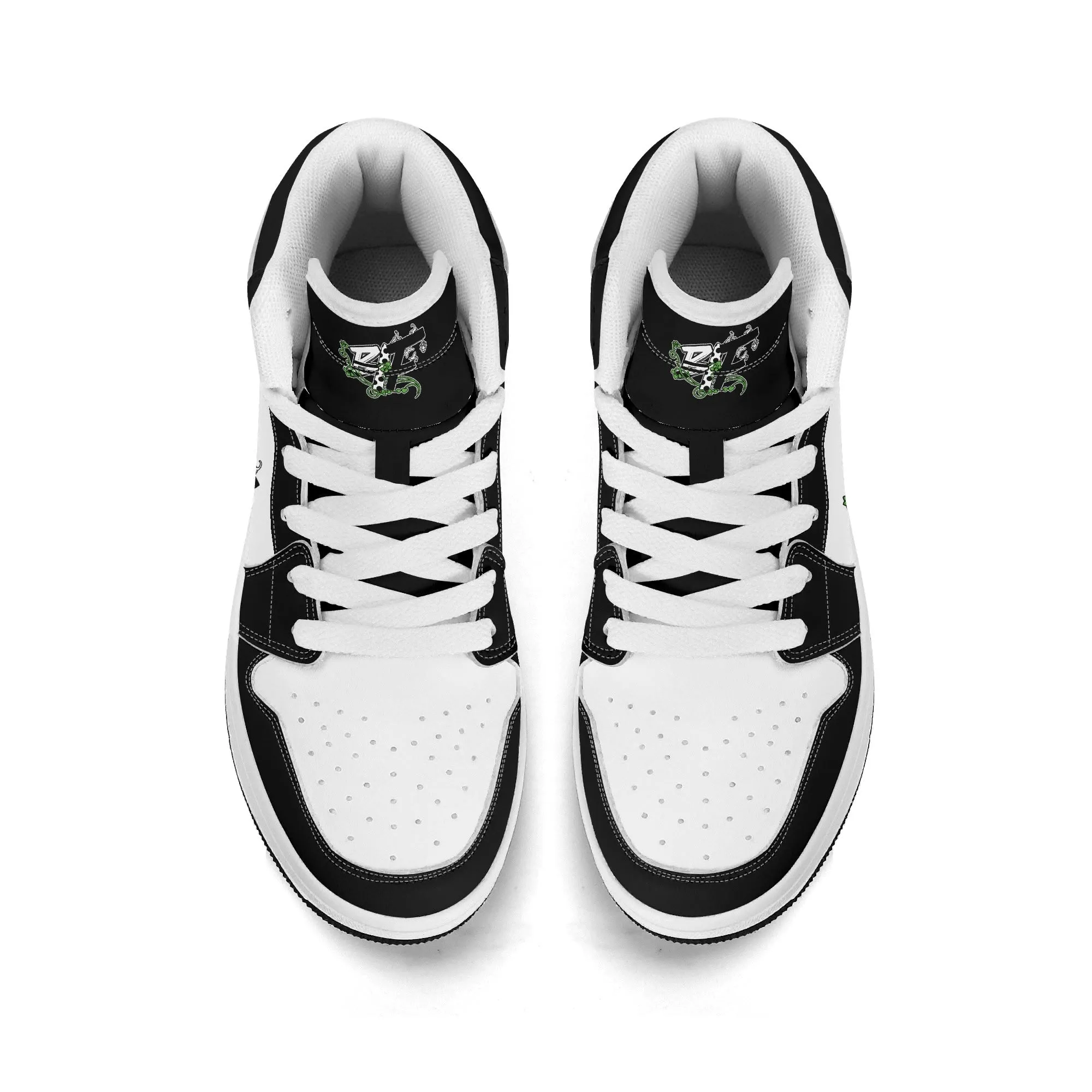 Blk Insct Famili/Fly Dre Children Premium High Top Leather Sneakers