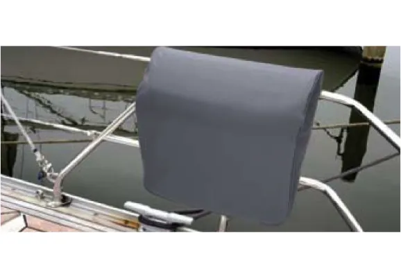 Blue Performance Railing Cushion