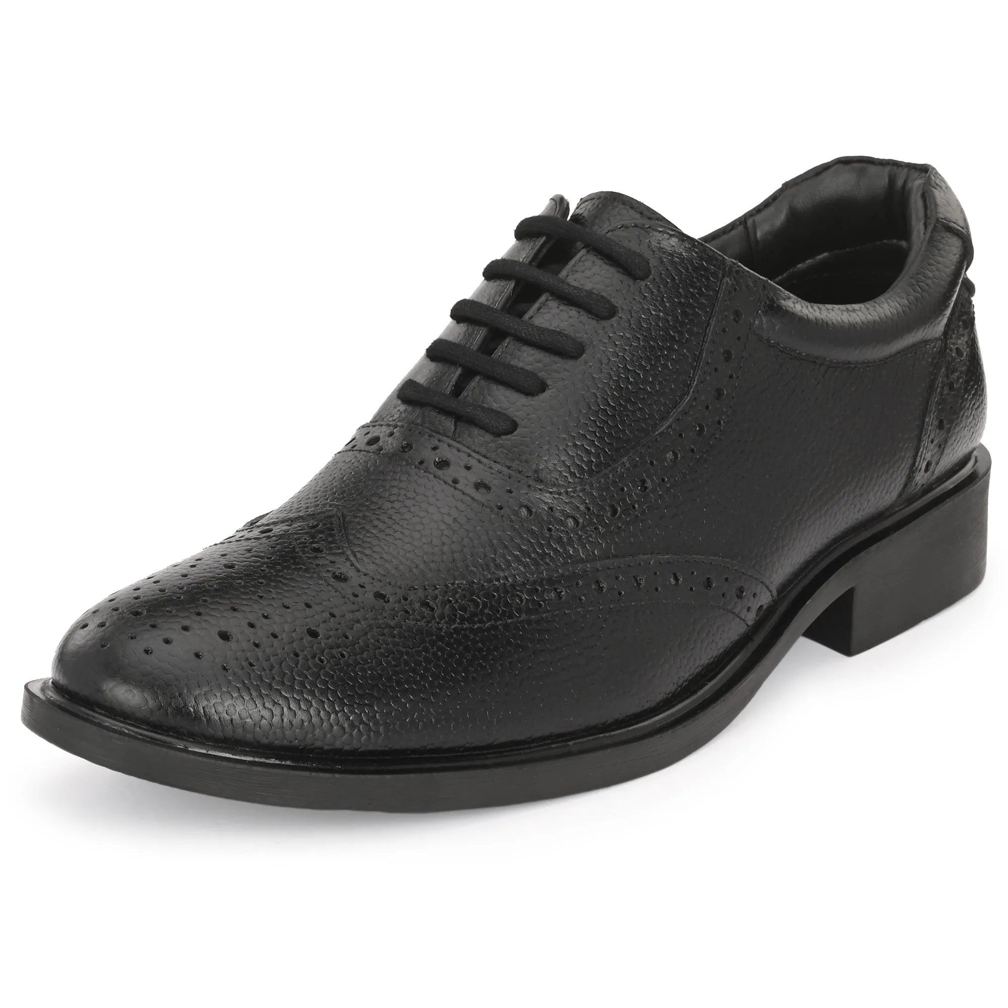 Bold Brogue Full Grain Leather Derby Lace Ups