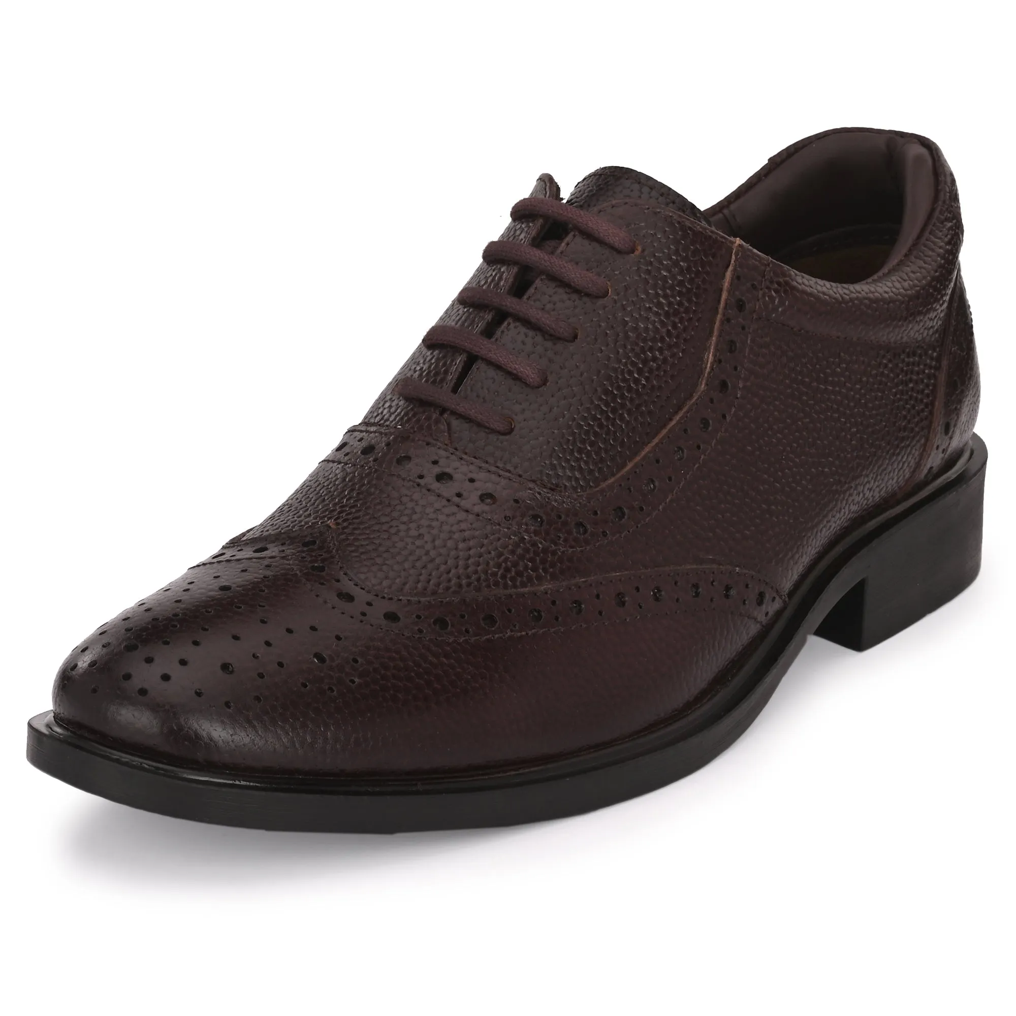 Bold Brogue Full Grain Leather Derby Lace Ups
