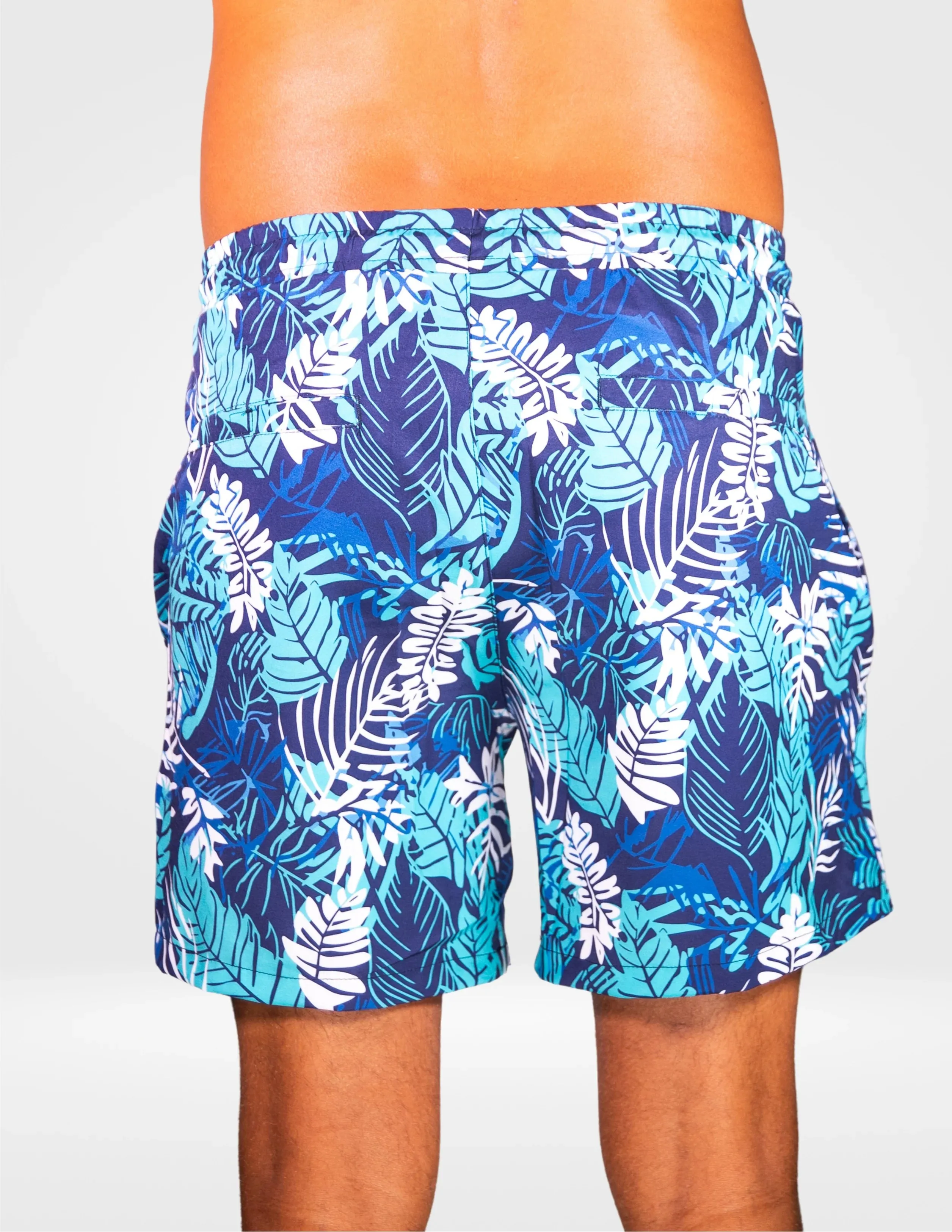 Caribbean Palms - Swim Shorts With Waterproof Pocket