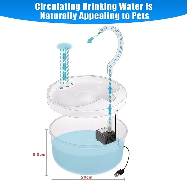 Cat Drinking Water Fountain