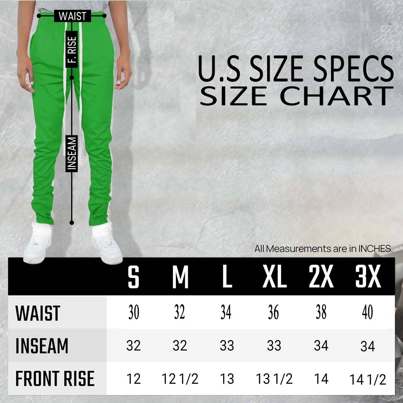Classic Lime & Black Track Pants