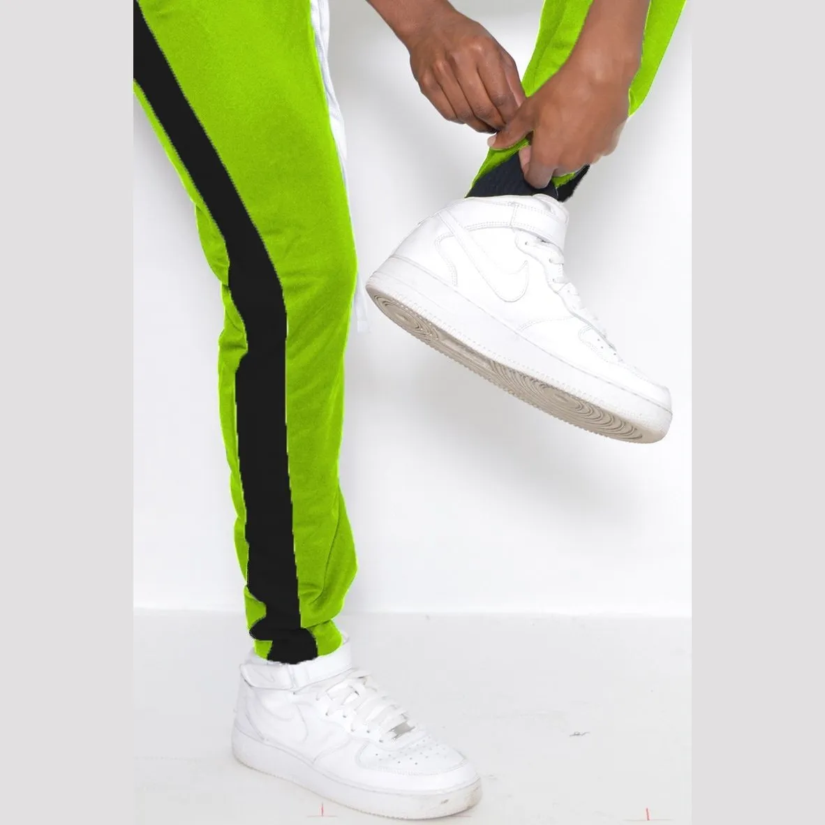 Classic Lime & Black Track Pants