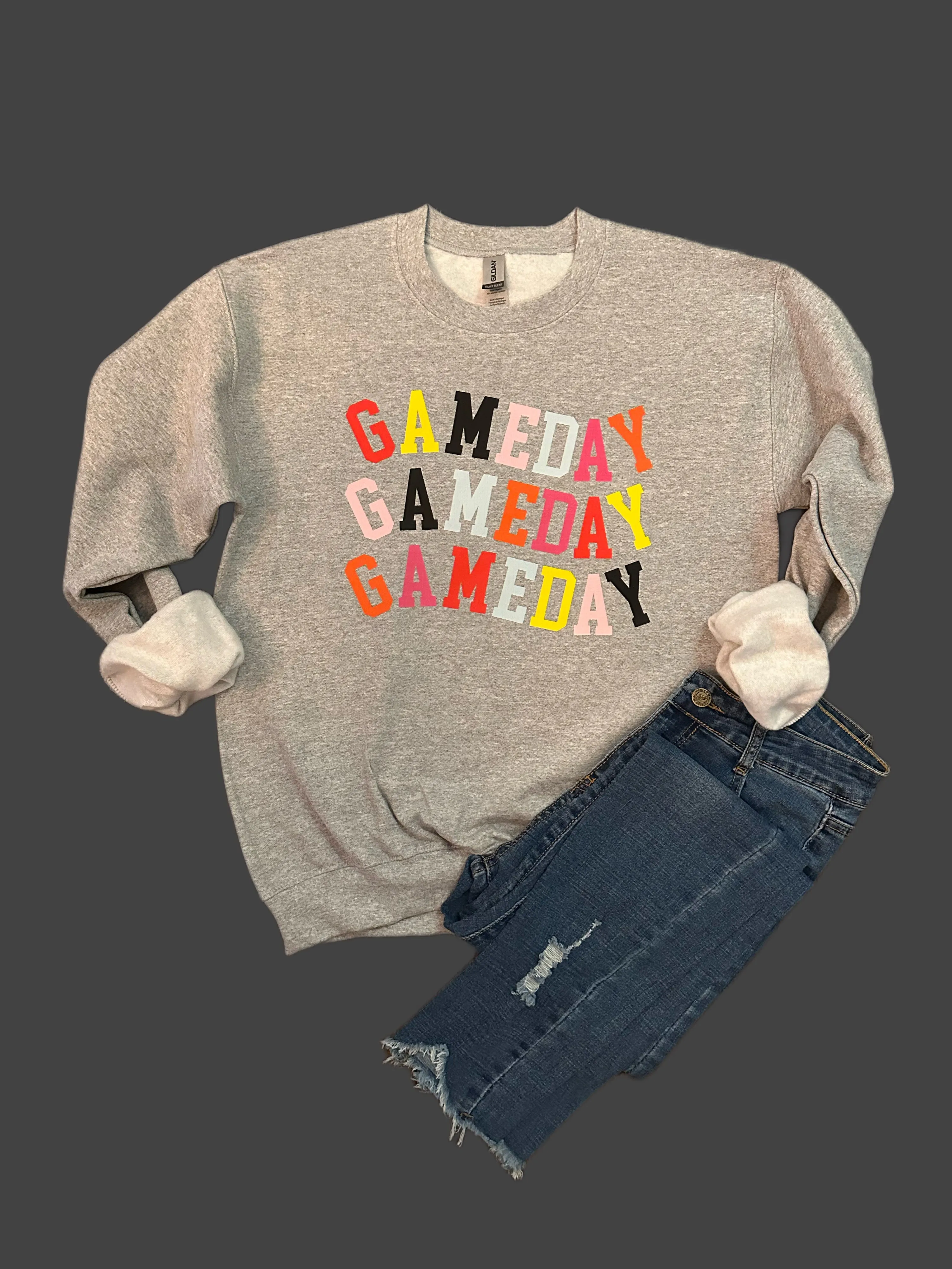 Colorful Game Day Top (Sweatshirt or Tee)