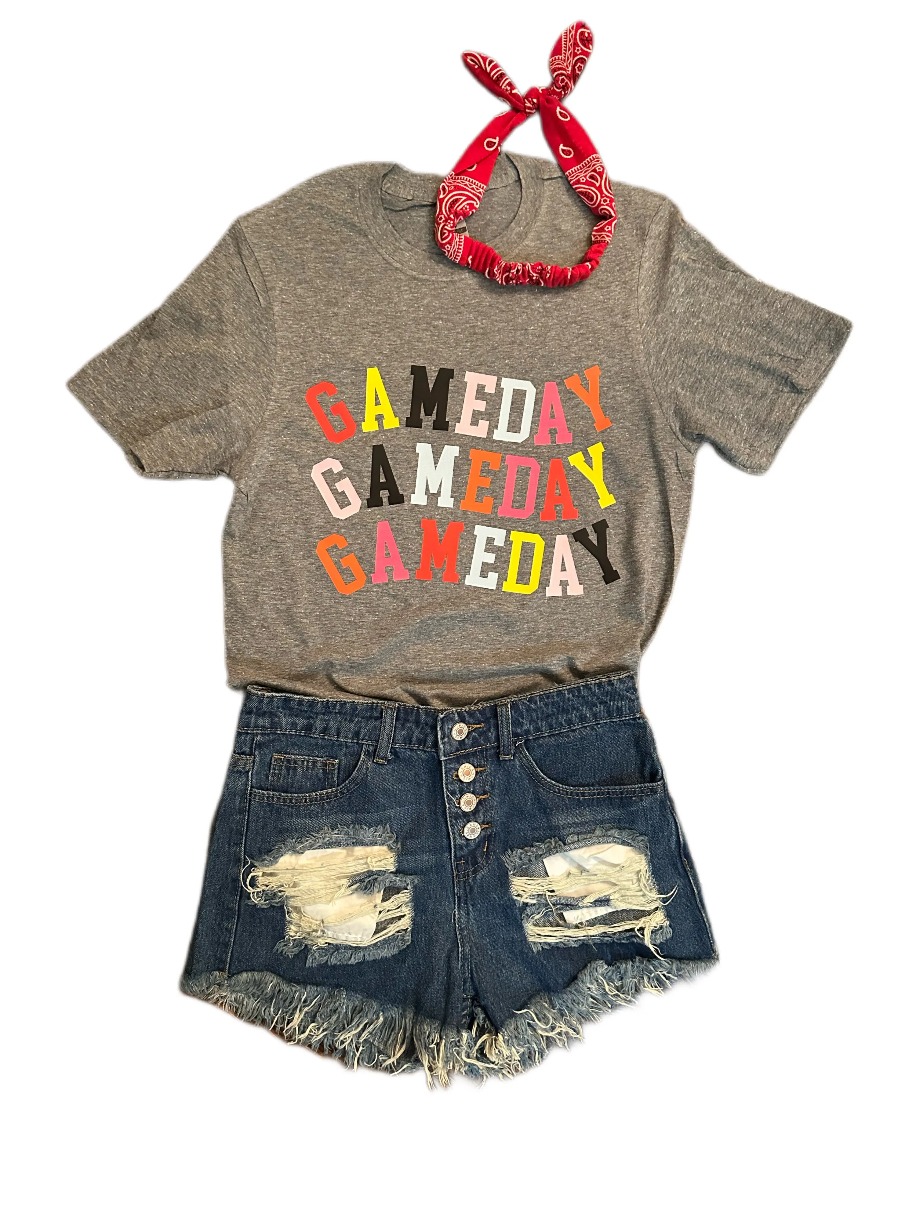 Colorful Game Day Top (Sweatshirt or Tee)