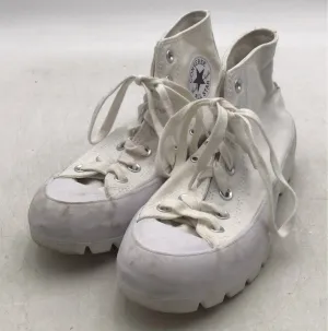 Converse Women's Chuck Taylor All Star Lugged Hi White Athletic Shoes - Size 7.5