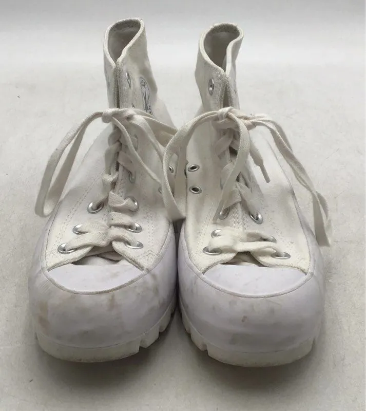 Converse Women's Chuck Taylor All Star Lugged Hi White Athletic Shoes - Size 7.5