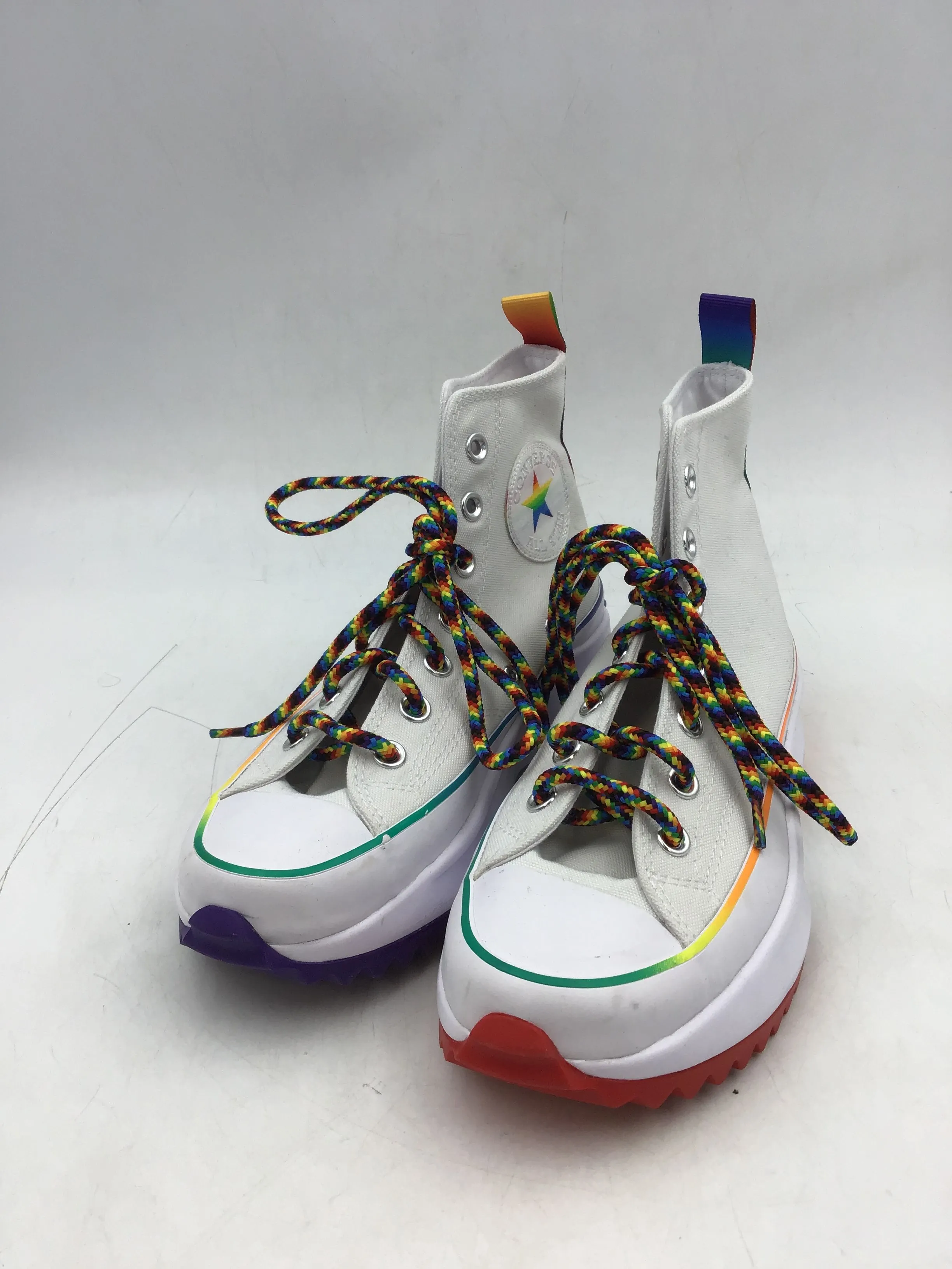Converse Women's Run Star Hike 170824C White Lace-Up Athletic Shoes - Size 7