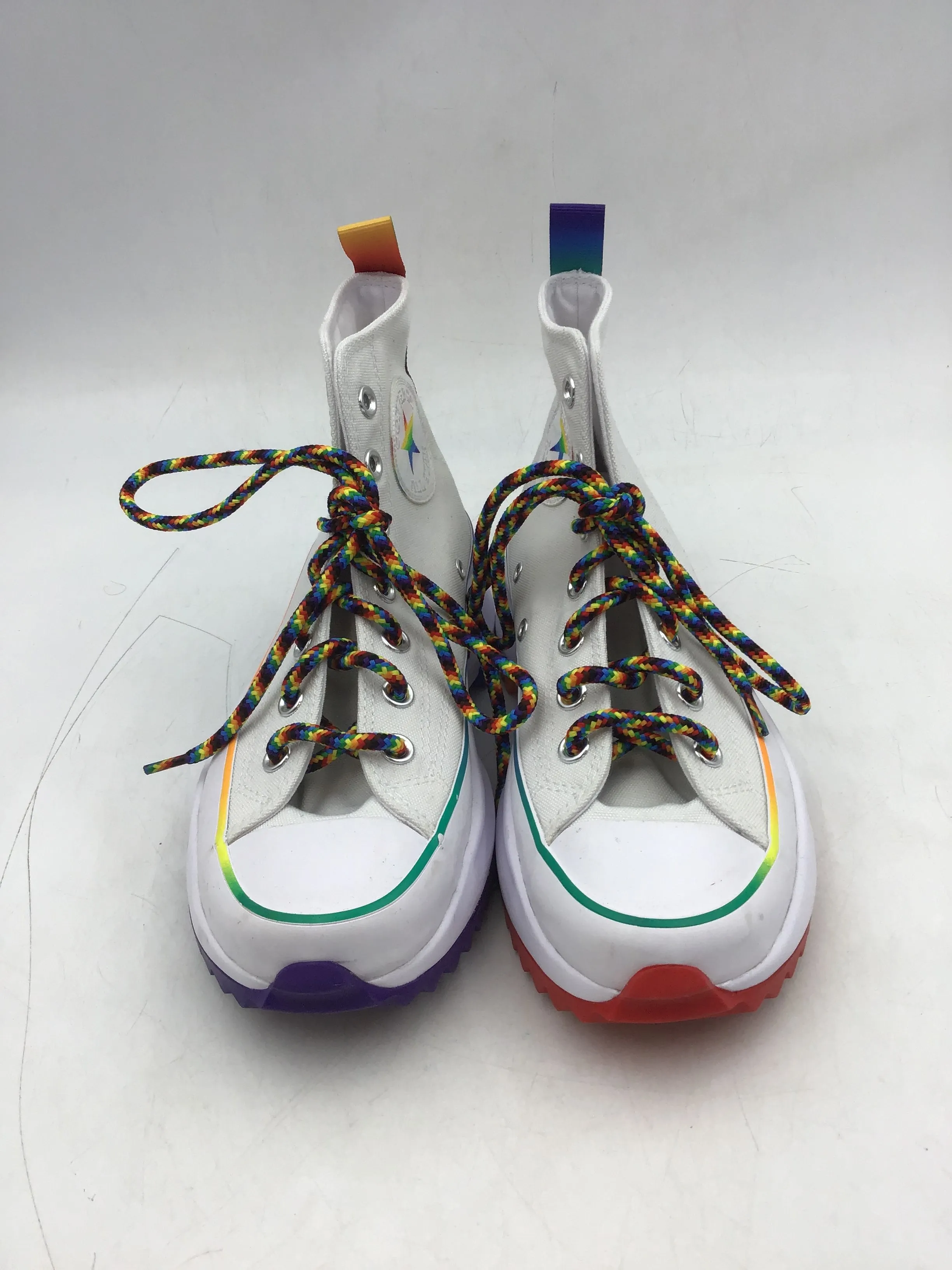 Converse Women's Run Star Hike 170824C White Lace-Up Athletic Shoes - Size 7
