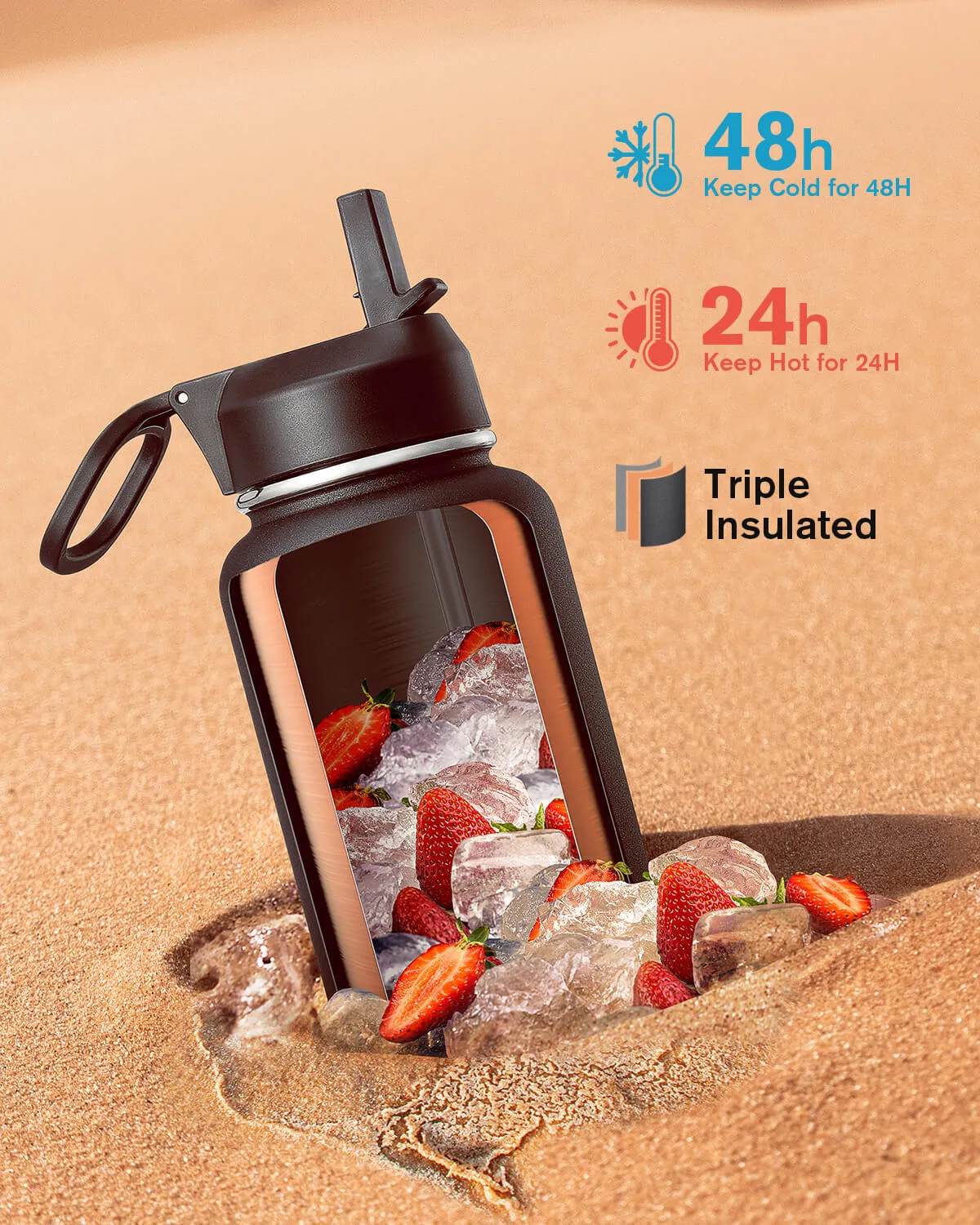 Coolflask 40 oz Water Bottle