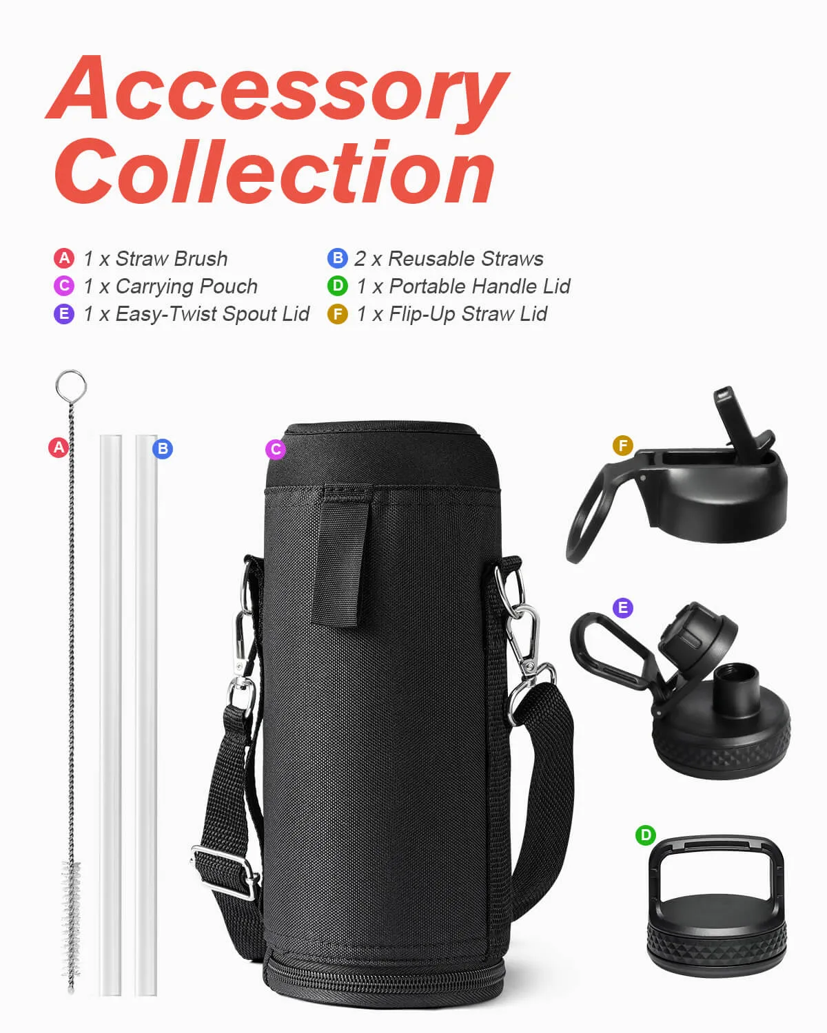 Coolflask 40 oz Water Bottle