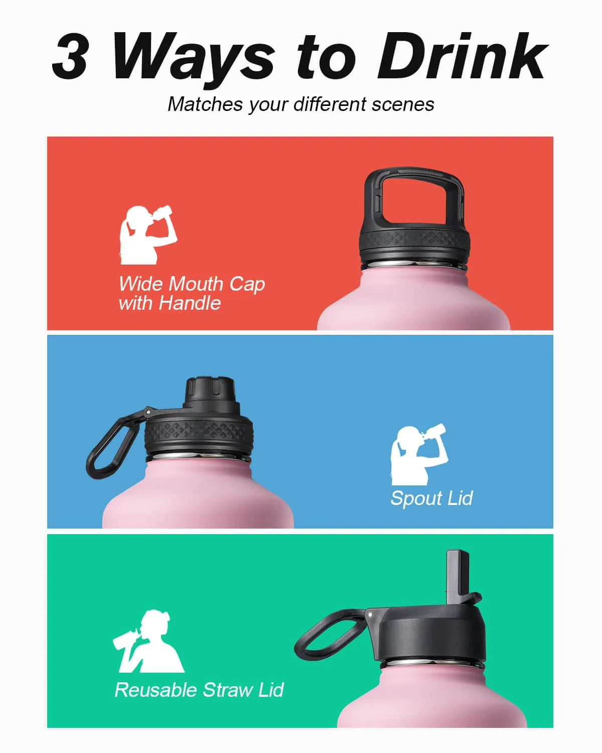 Coolflask 64 oz Water Bottle