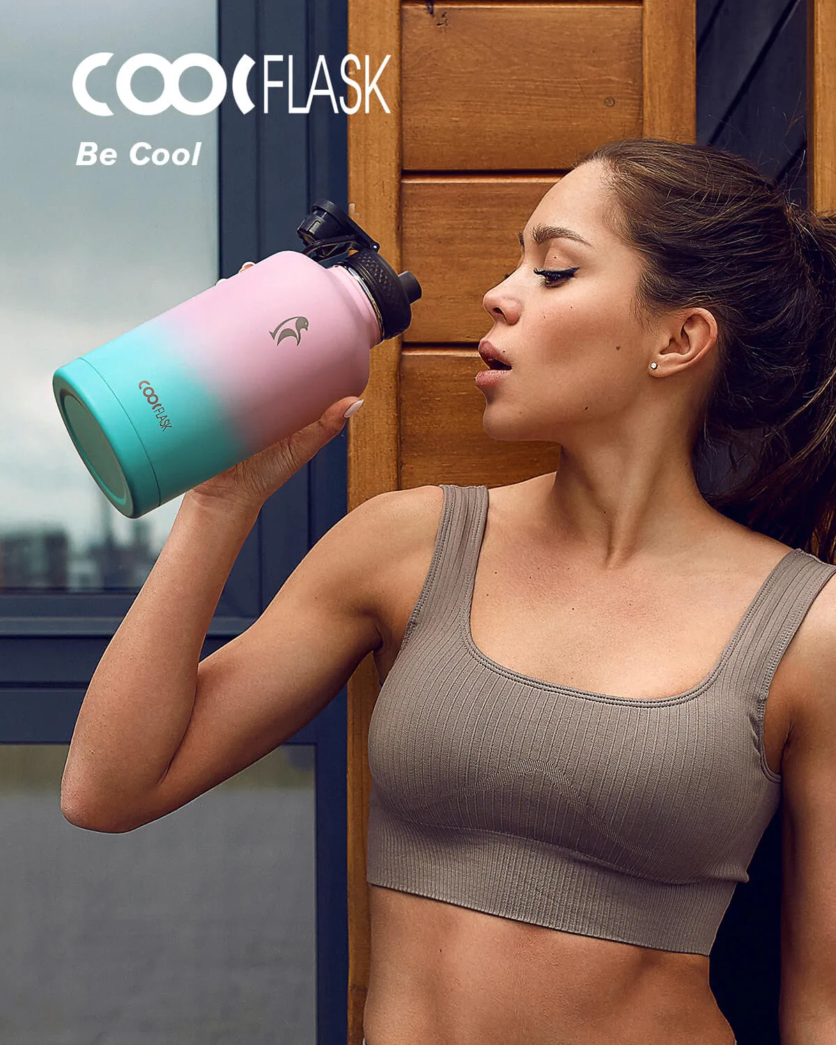 Coolflask 64 oz Water Bottle