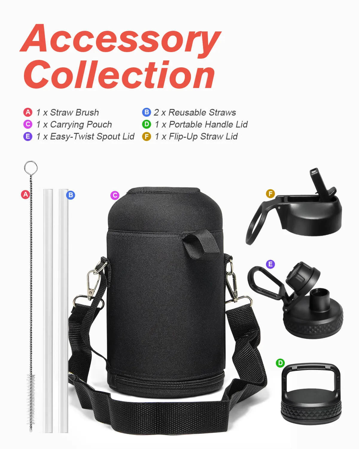Coolflask 64 oz Water Bottle