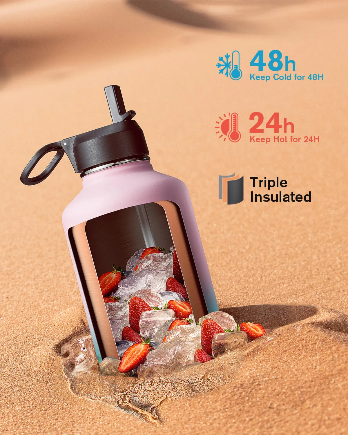 Coolflask 64 oz Water Bottle