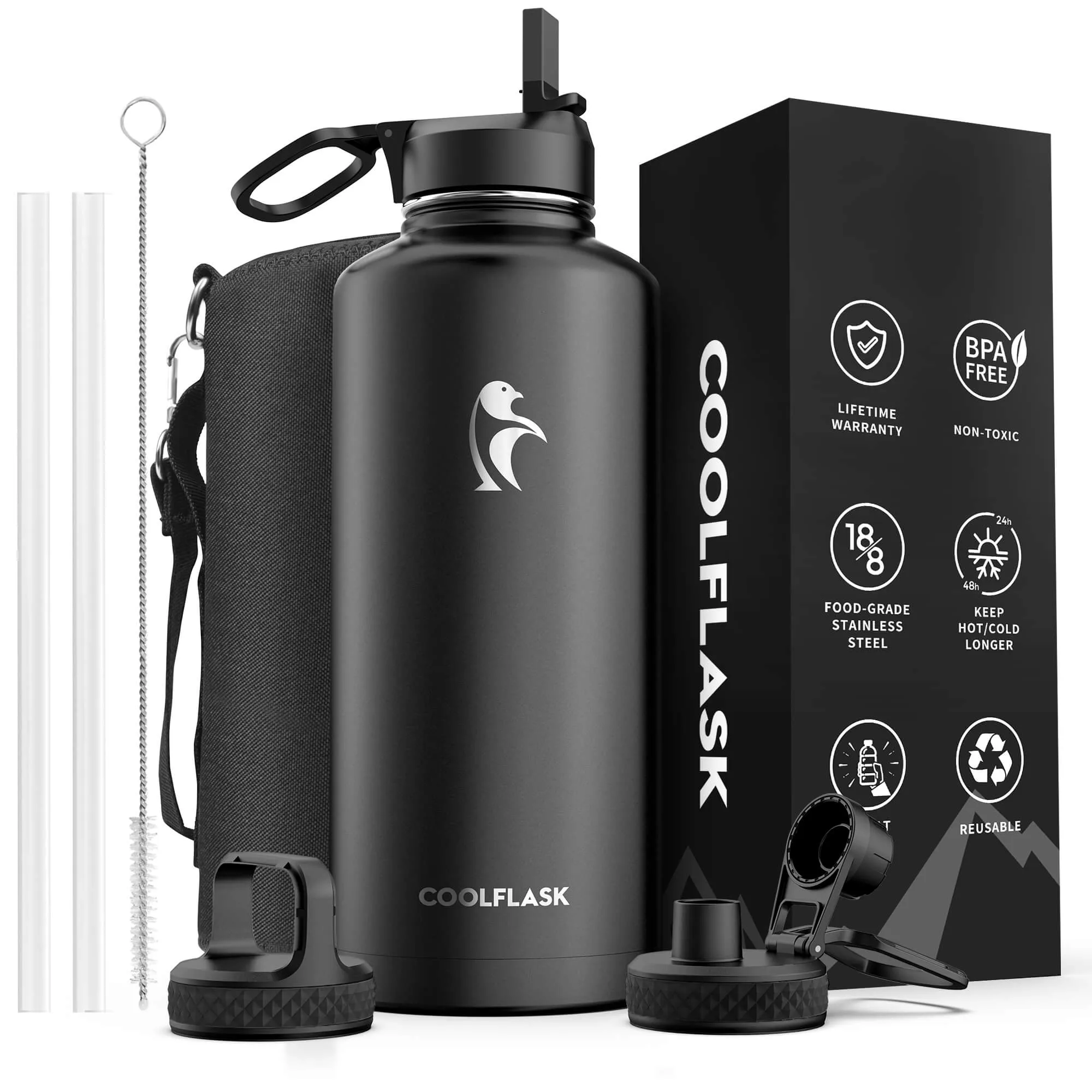 Coolflask 87 oz Water Bottle