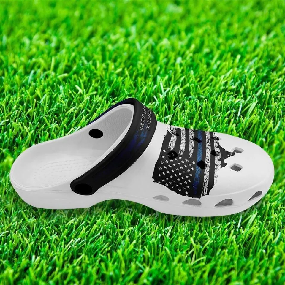 Custom corporate gifts, custom company gifts Custom Clogs Shoes, American Flag for Clog Shoes, Printed Shoes Clogs-B06005