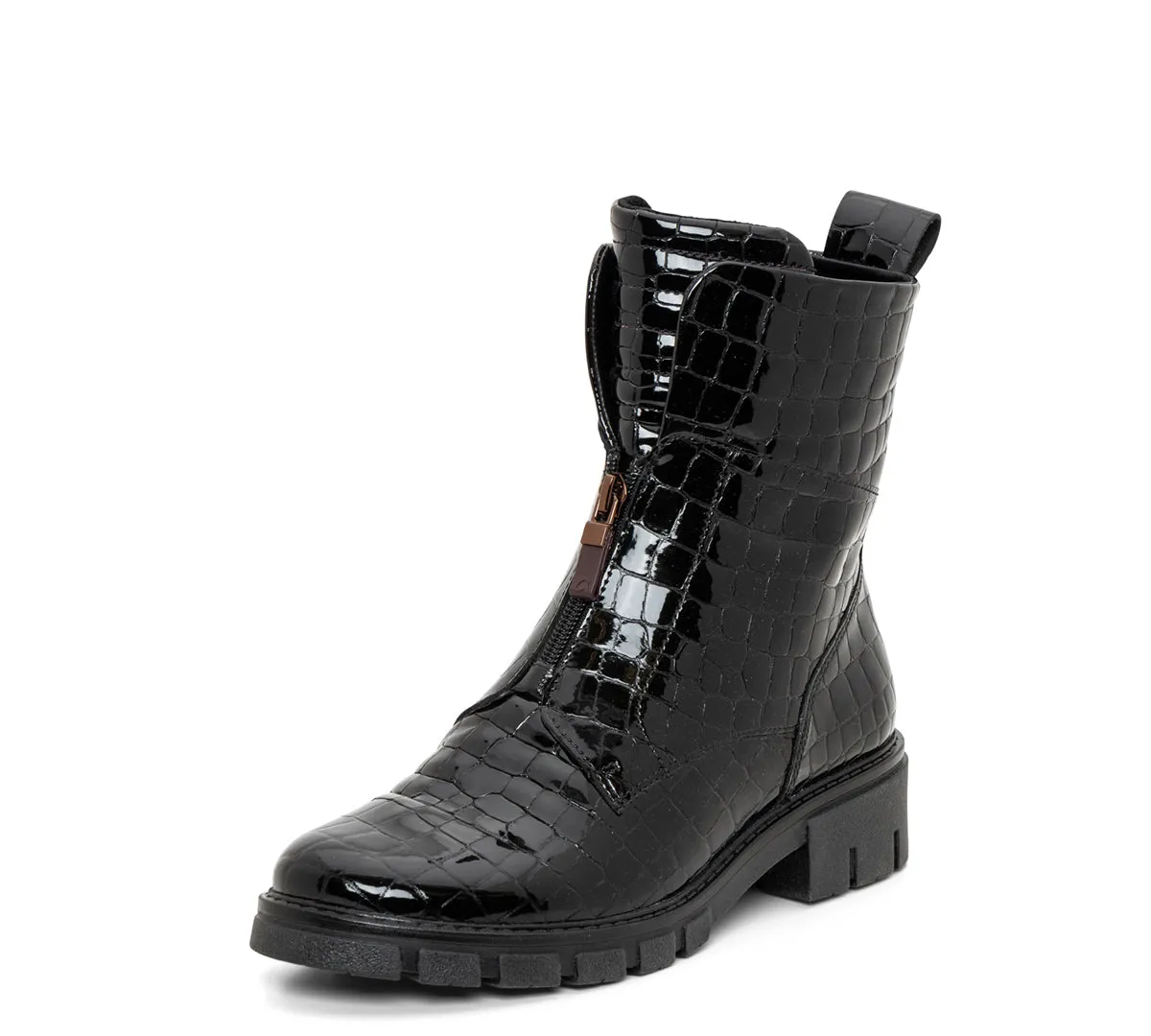 Deon Women's Lug Sole Front & Zip Boot