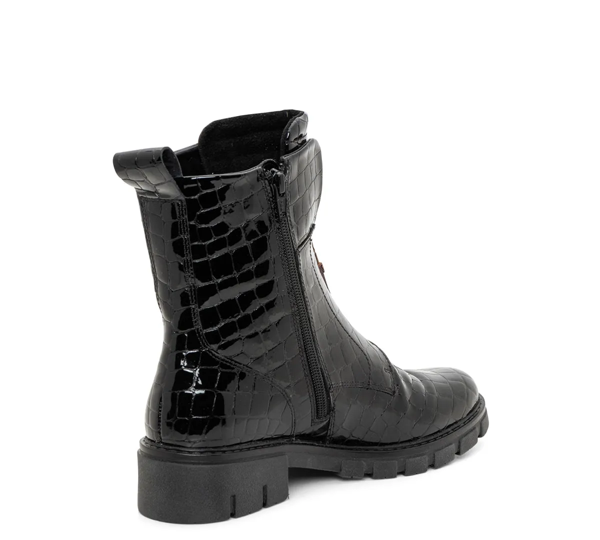 Deon Women's Lug Sole Front & Zip Boot