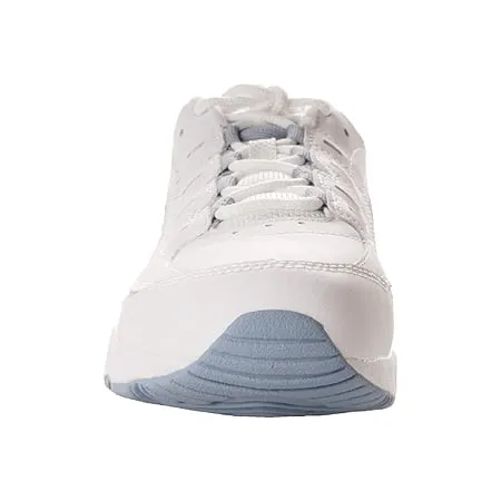 Easy Spirit Women's Romy Lace-up SneakerWhite/Light Blue,