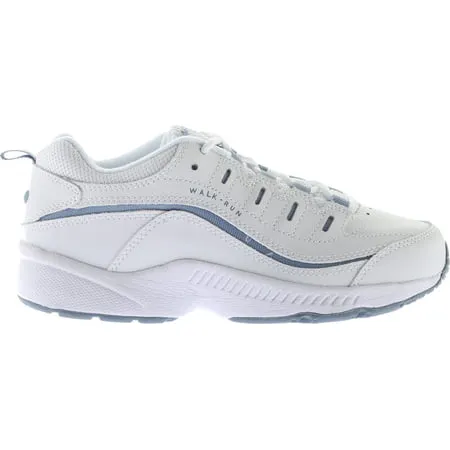 Easy Spirit Women's Romy Lace-up SneakerWhite/Light Blue,
