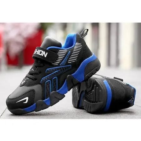 Engtoy Boys Sneakers Tennis Shoes Slip On Running Shoes Blue shoes US size 6K, Blue, US 6.5